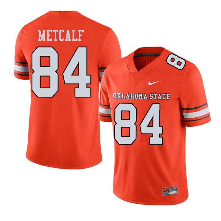 Men #84 Dayton Metcalf Oklahoma State Cowboys College Football Jerseys Sale-Alternate Orange - Click Image to Close